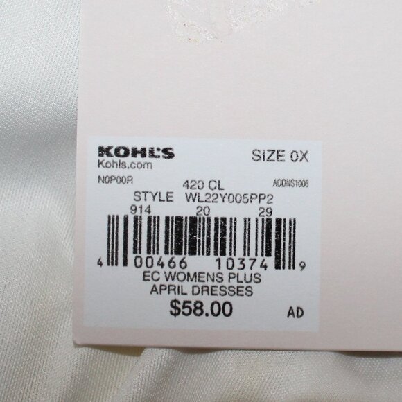 DRESS LC Lauren Conrad Kohl's Spring Easter Wrap Look w/Tie Size OX NWT's - Picture 13 of 16